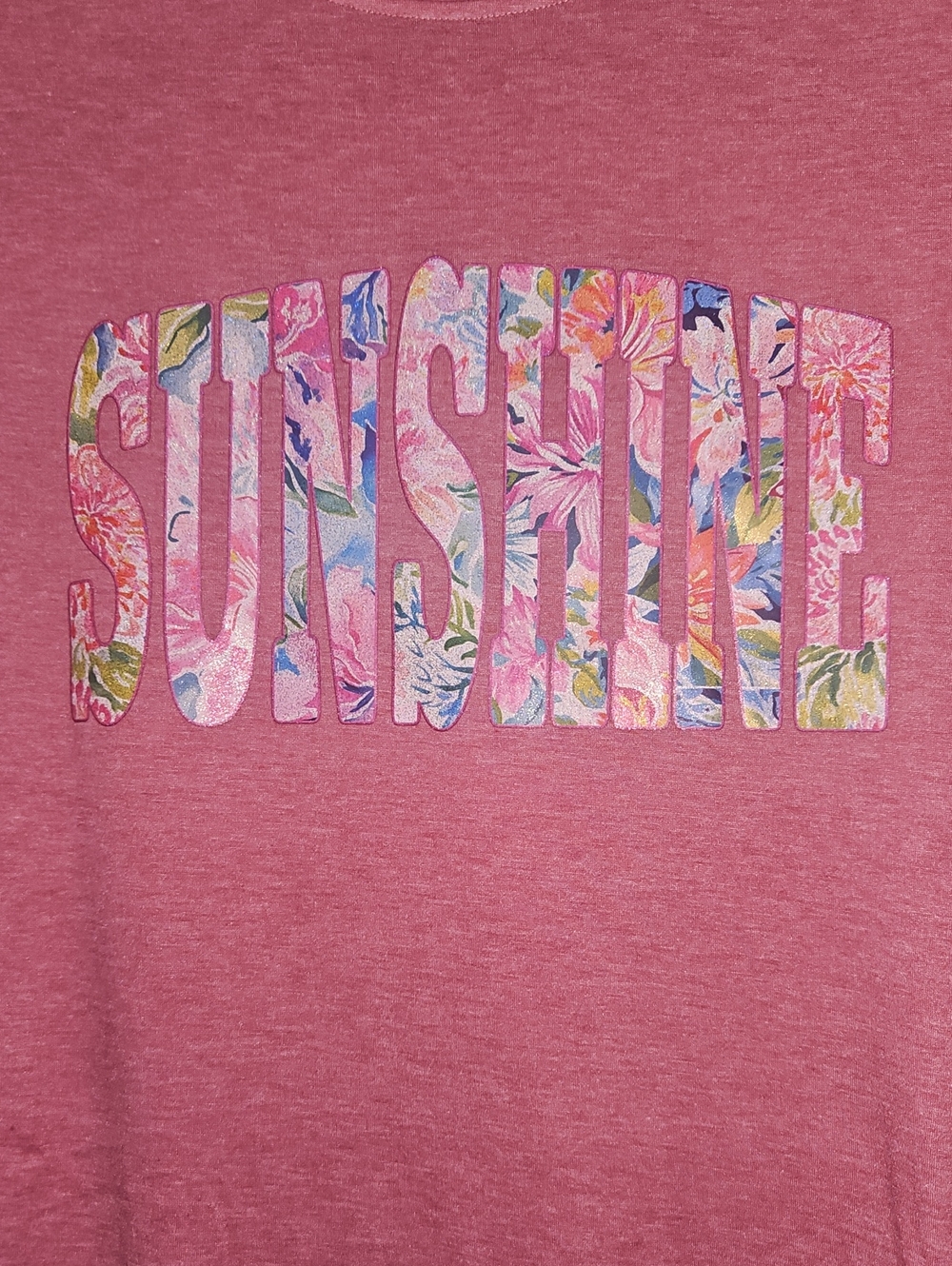 Graphic Tee Custom Glitter Sunshine New